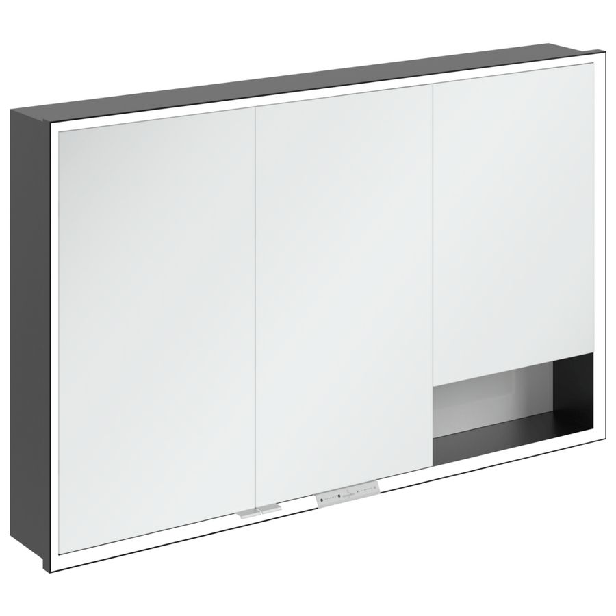Inbouw-spiegelkast My View+ 1200x750x168mm Brilliant White