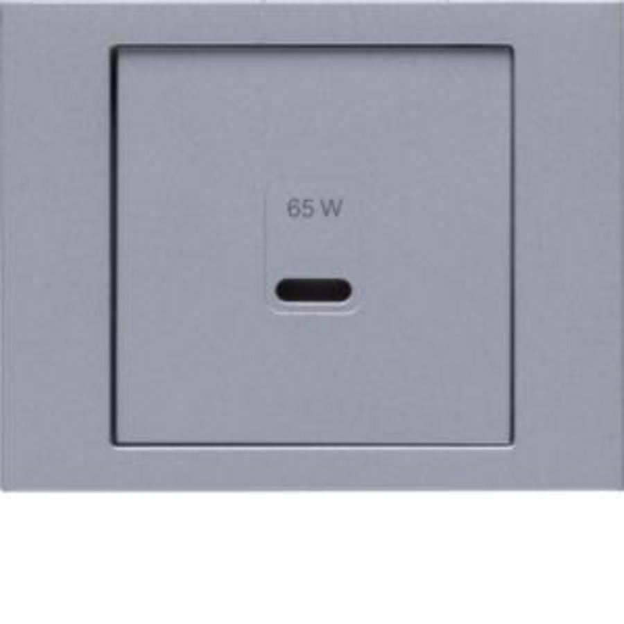 Centraalplaat voor USB berker K.5 aluminium gelakt