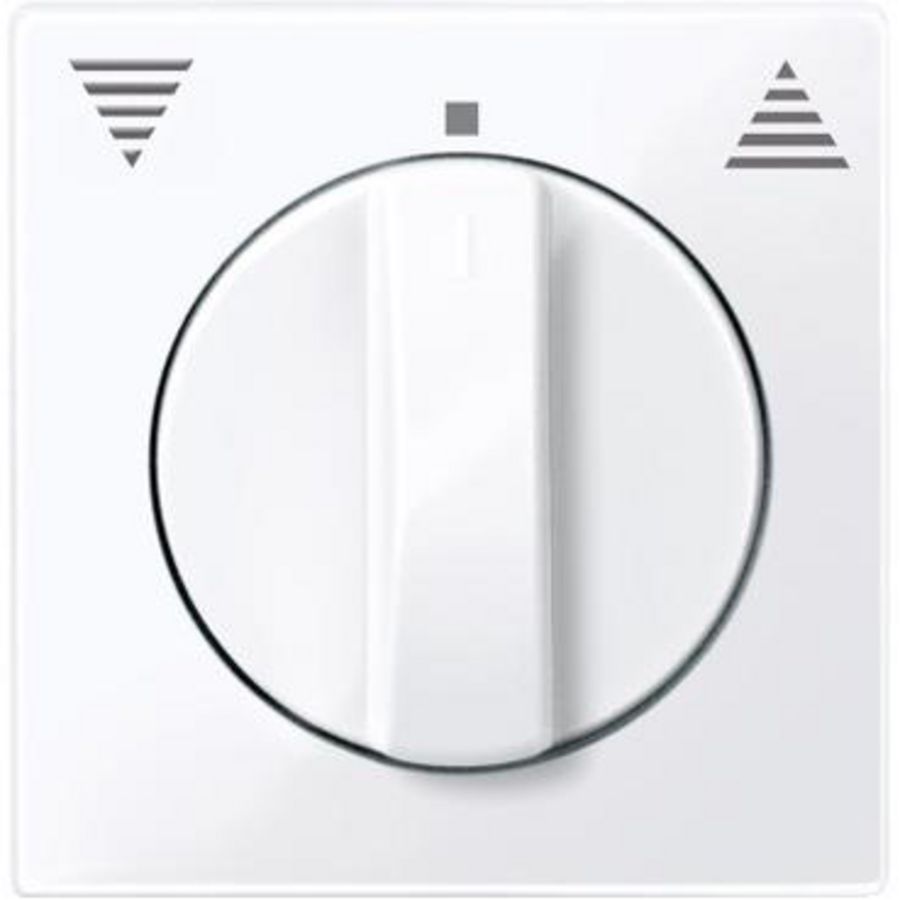 Centraalplaat voor jaloezieschakelaar Actief wit Systeem M