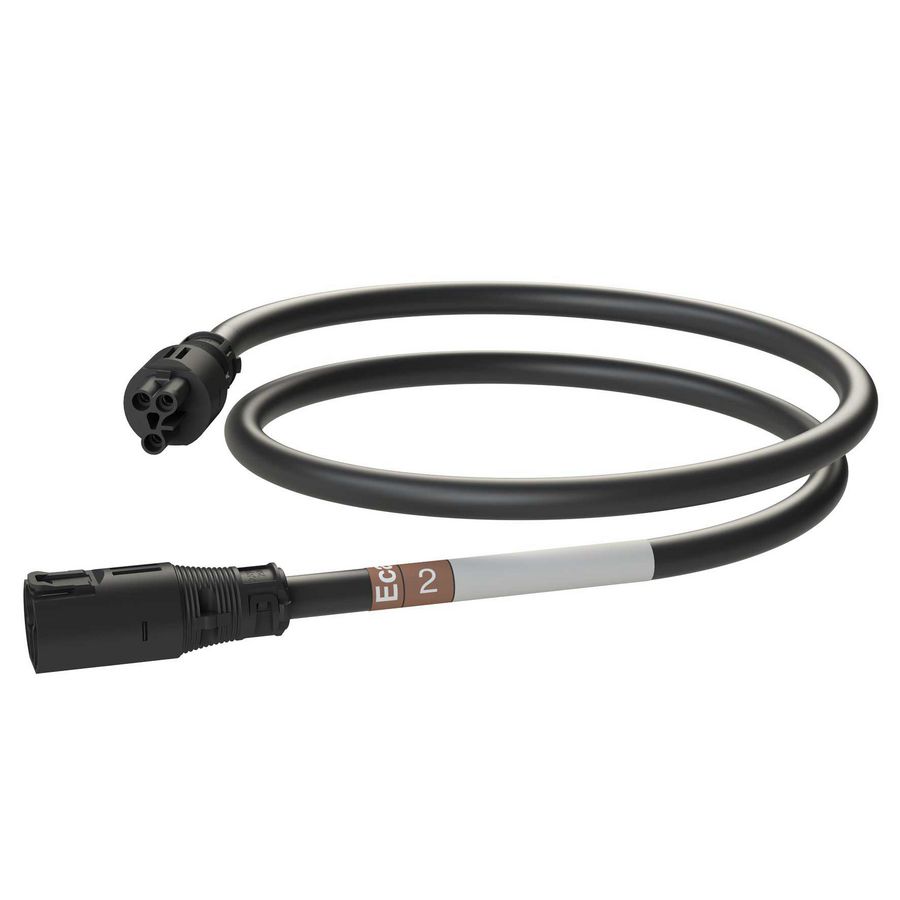 Koppelsnoer AW 2m 3G2,5 zwart Eca VVE=20
