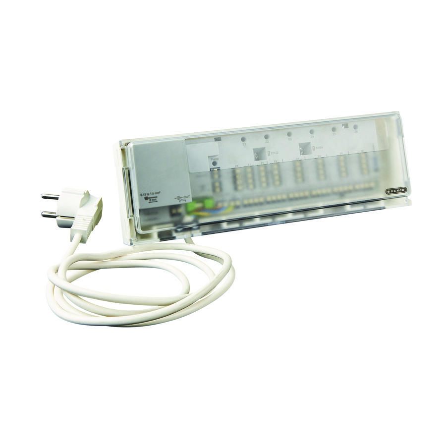 Basisstation HENCOLOGIC zoneregelaar 6 zones verwarmen bekabeld