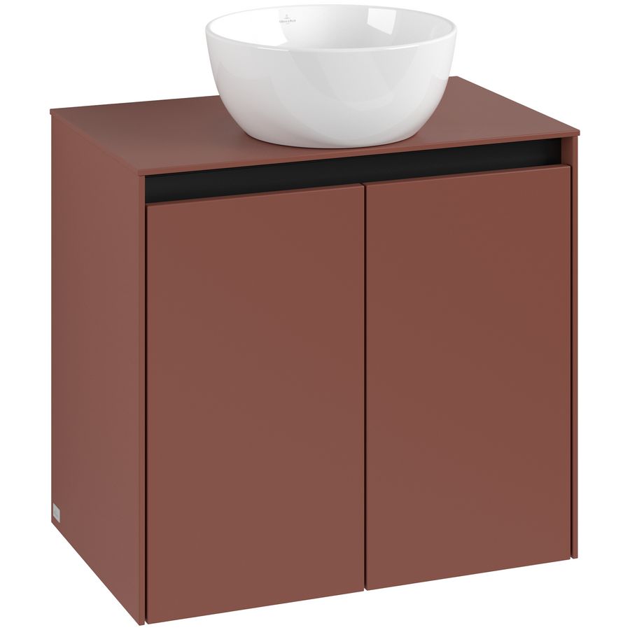 Wastafelonderkast Collaro 600x548x380mm Wine Red C150B0AH