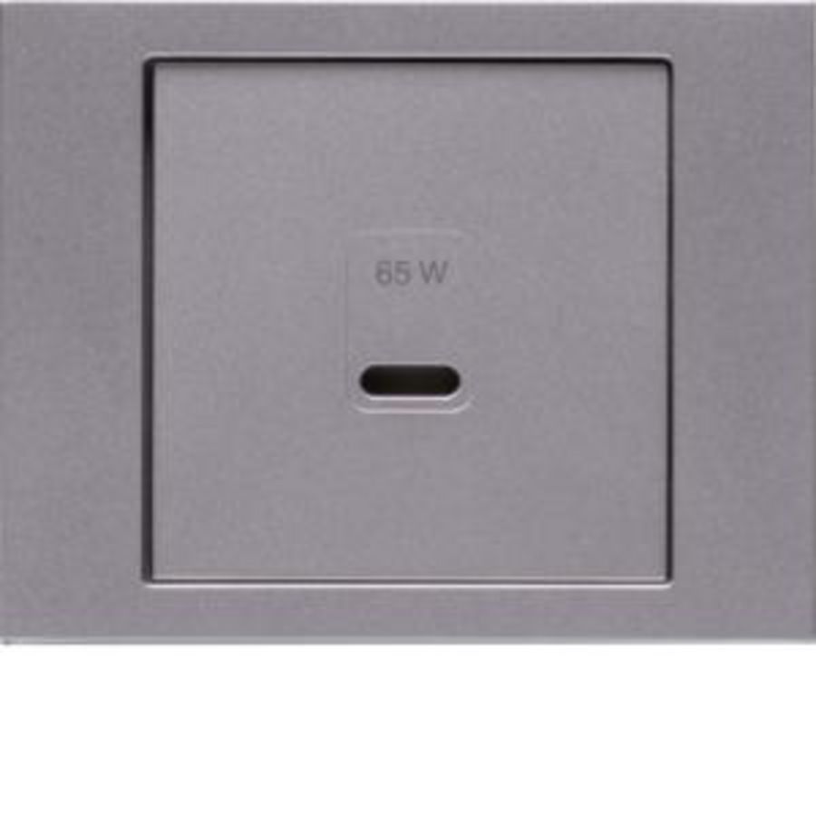 Centraalplaat voor USB berker K.5 edelstaal gelakt