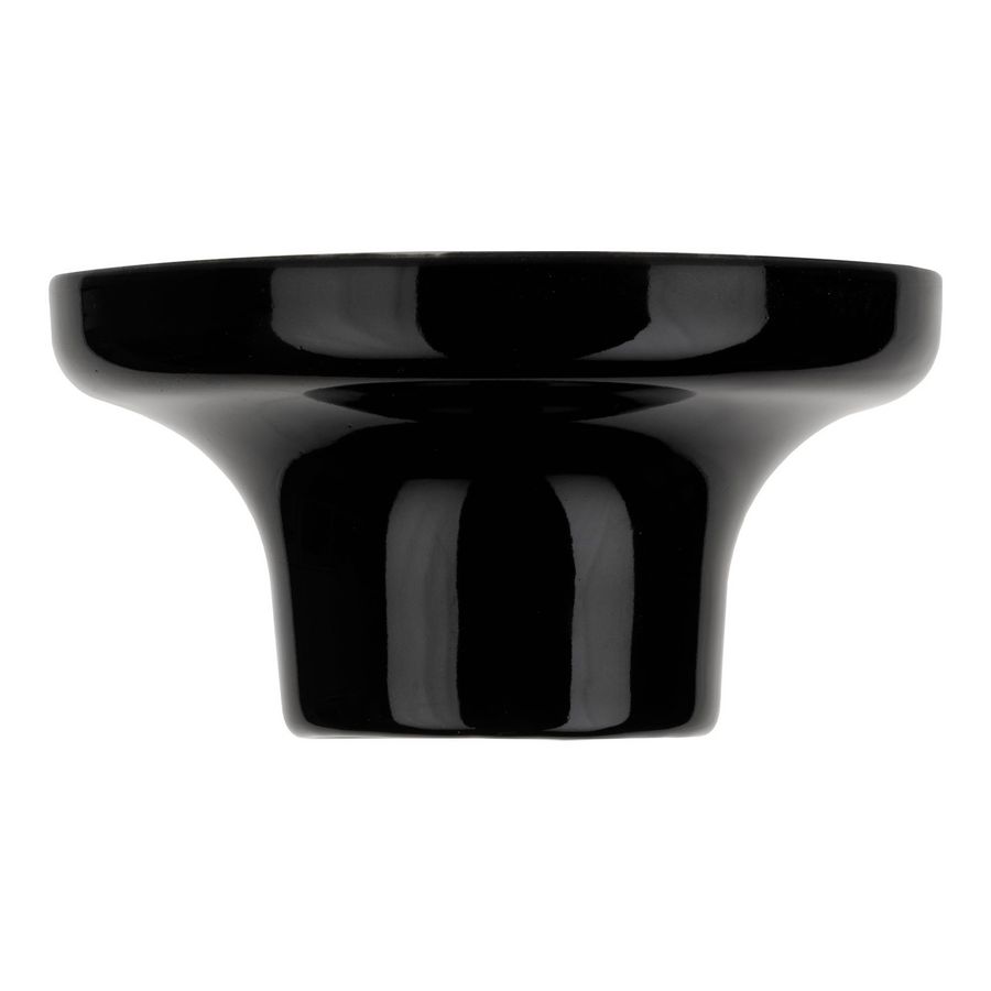 Plafondlamp porselein E27 100x52mm zwart