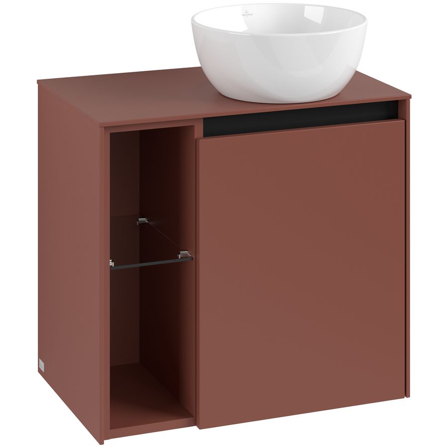 Wastafelonderkast Collaro 600x548x380mm Wine Red C15100AH