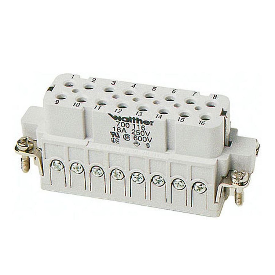 Contactblok Buscon A16 0,5-2,5mm² schroef +draadbesch.700116