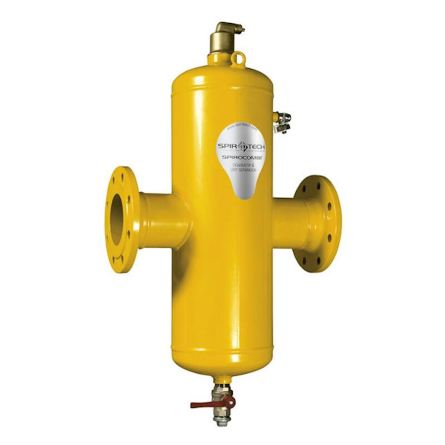 Lucht-vuilafscheider Spirocombi DN65 flens
