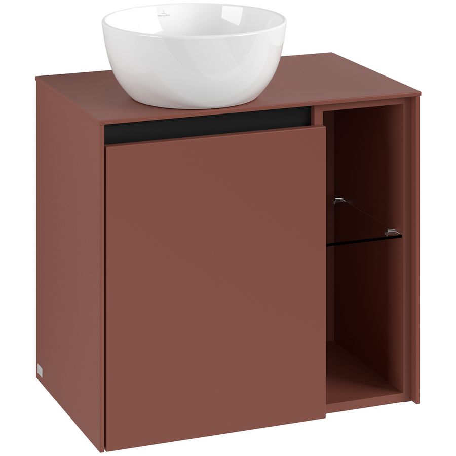Wastafelonderkast Collaro 600x548x380mm Wine Red C15200AH