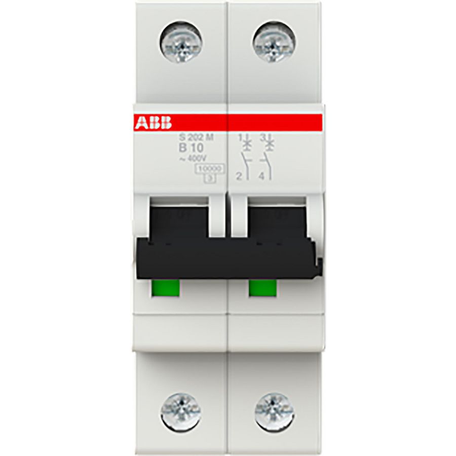 Installatieautomaat 10kA 2-polig B-karakteristiek 10A