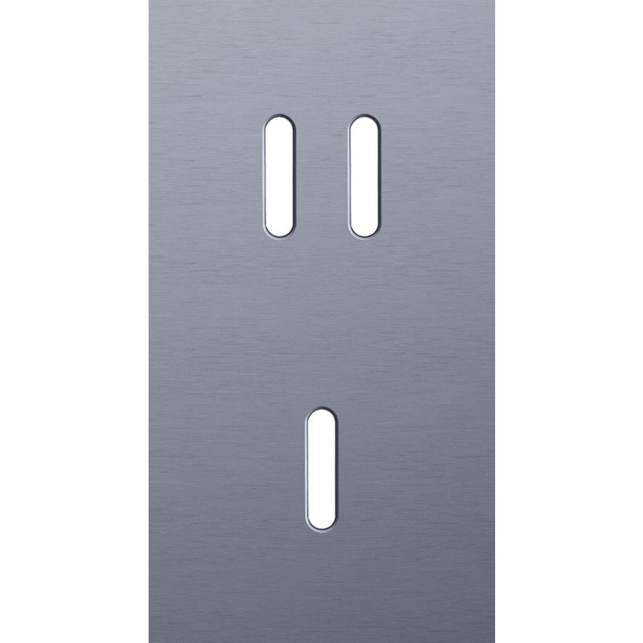 Tweevoudige afdekpl. verticaal 71mm centerafstand een tweevo