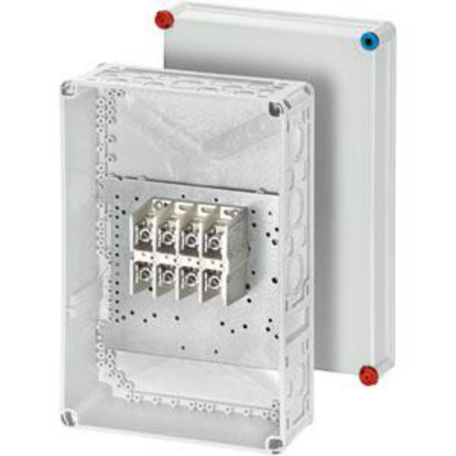 Kabeldoos IP65 BM3 2x 10-95 mm2 Cu/Alu 4 polig Grijs