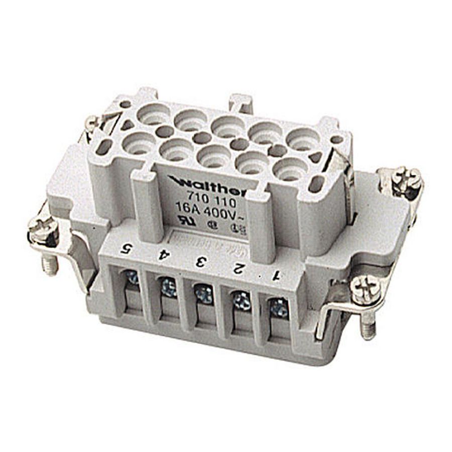Contactblok Buscon B10 0,5-2,5mm² schroef +draadbesch.710110