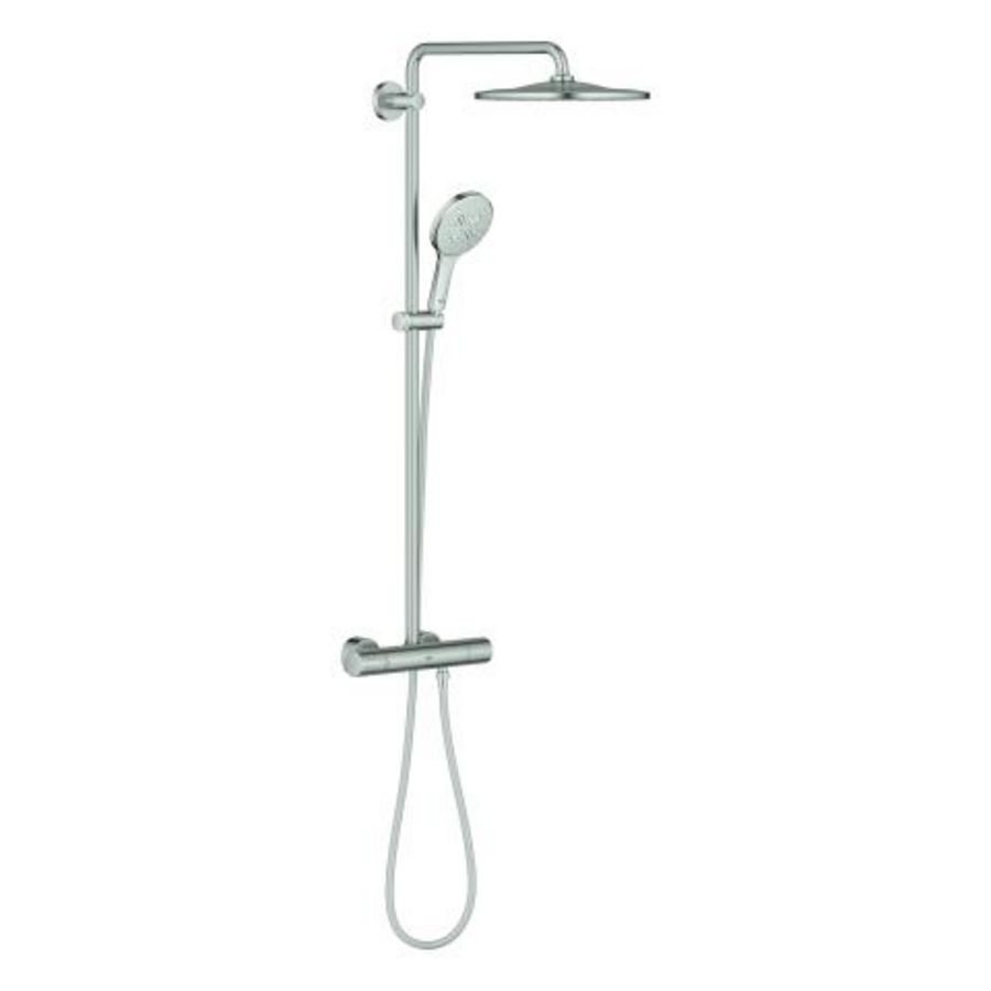 Rainshower SmartActive 310 douchesysteem Mono Rond  incl. S-koppelingen Supersteel