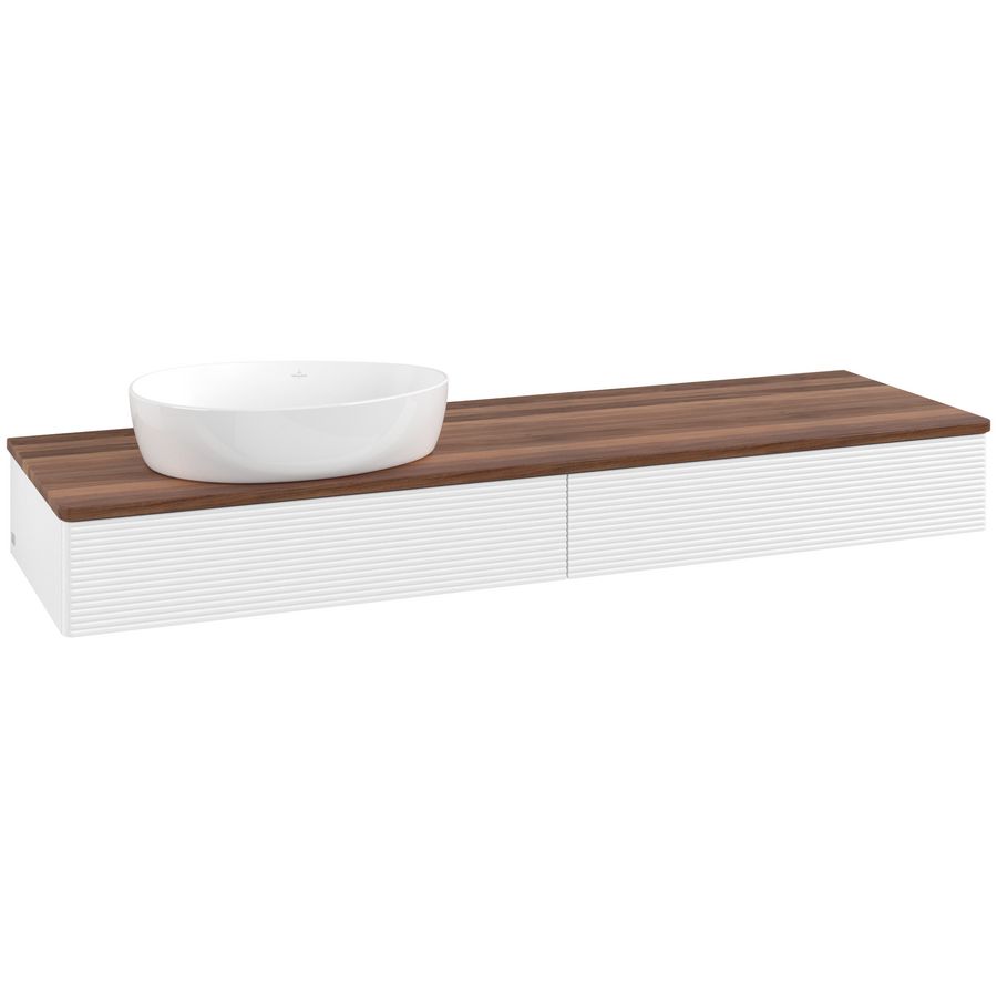 Wastafelonderkast Antao 1600x190x500mm White Matt Lacquer K15112MT