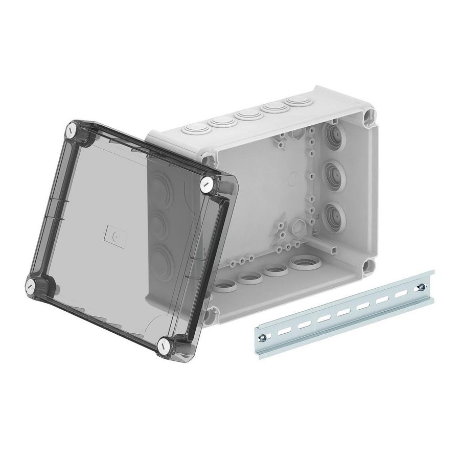Kabeldoos hoge transparante deksel 240x190x115 polypr./Poly