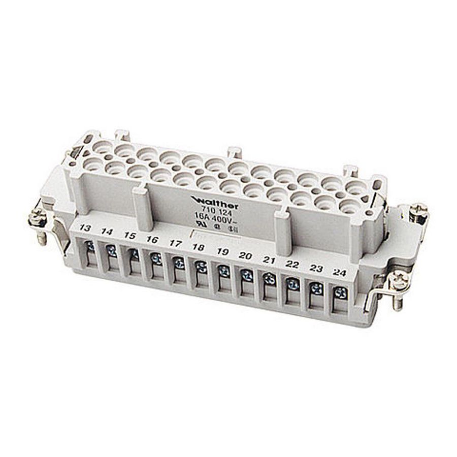 Contactblok Buscon B24 0,5-2,5mm² schroef +draadbesch.710124