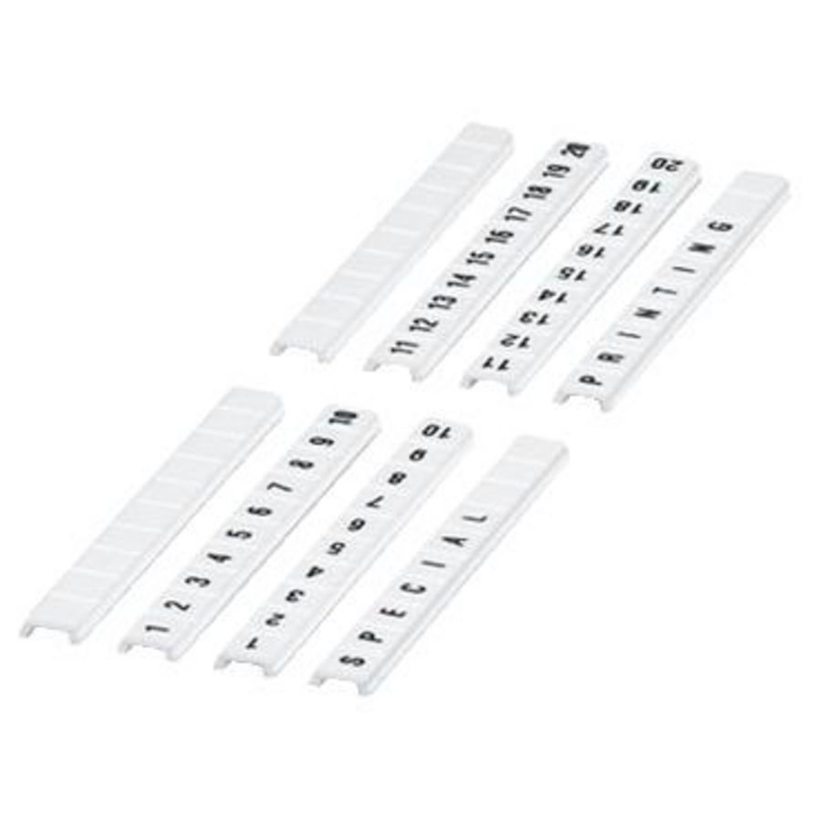 Inklik markeerstrip 10 tekens 11 tot 20 Plat 5mm HOR VVE=10