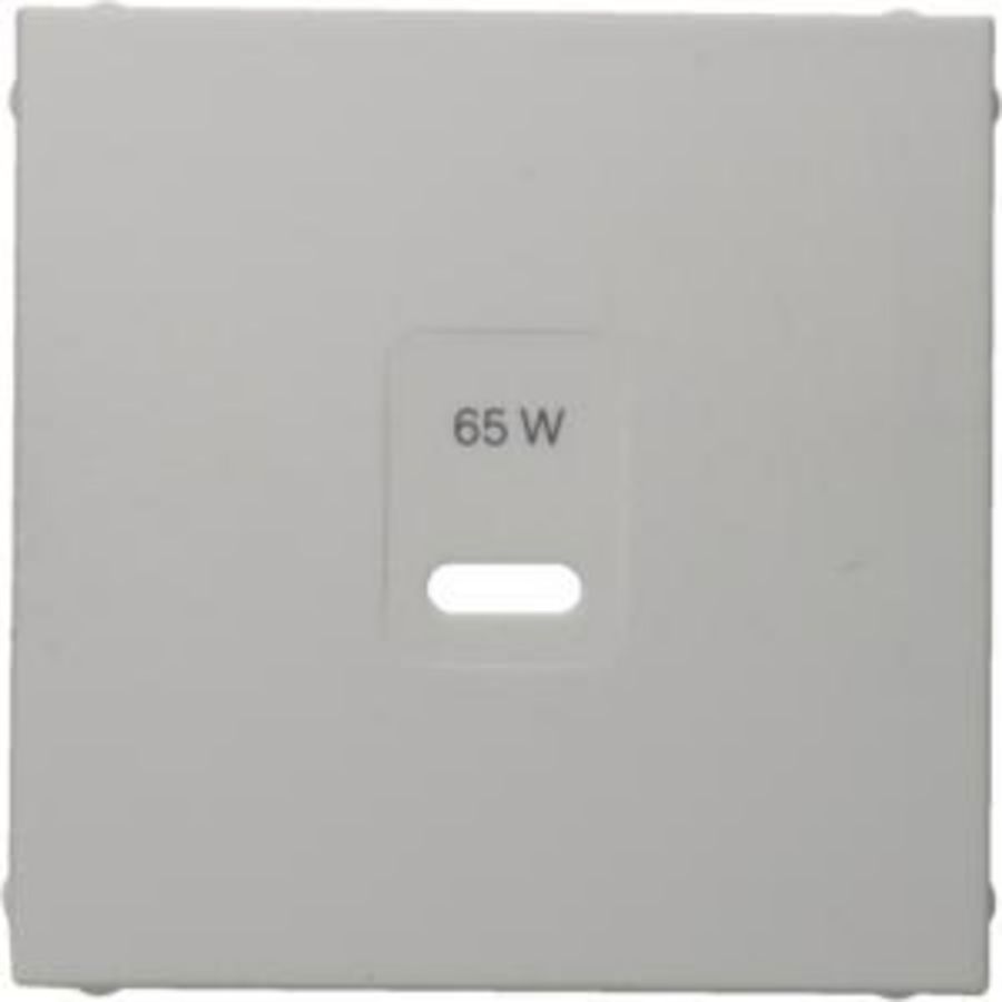 Centraalplaat voor USB berker S.1/B.3/B.7 polarwit glanzend