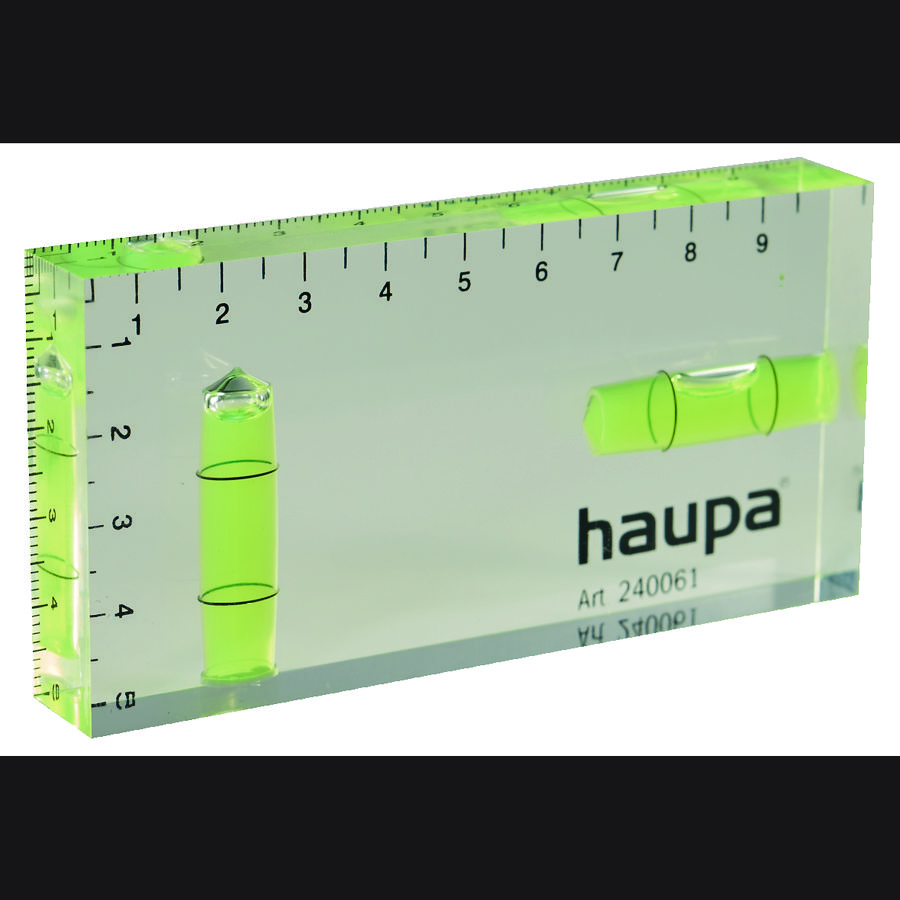 Waterpas HUPmini acryl 100x50mm architectenwaterpas