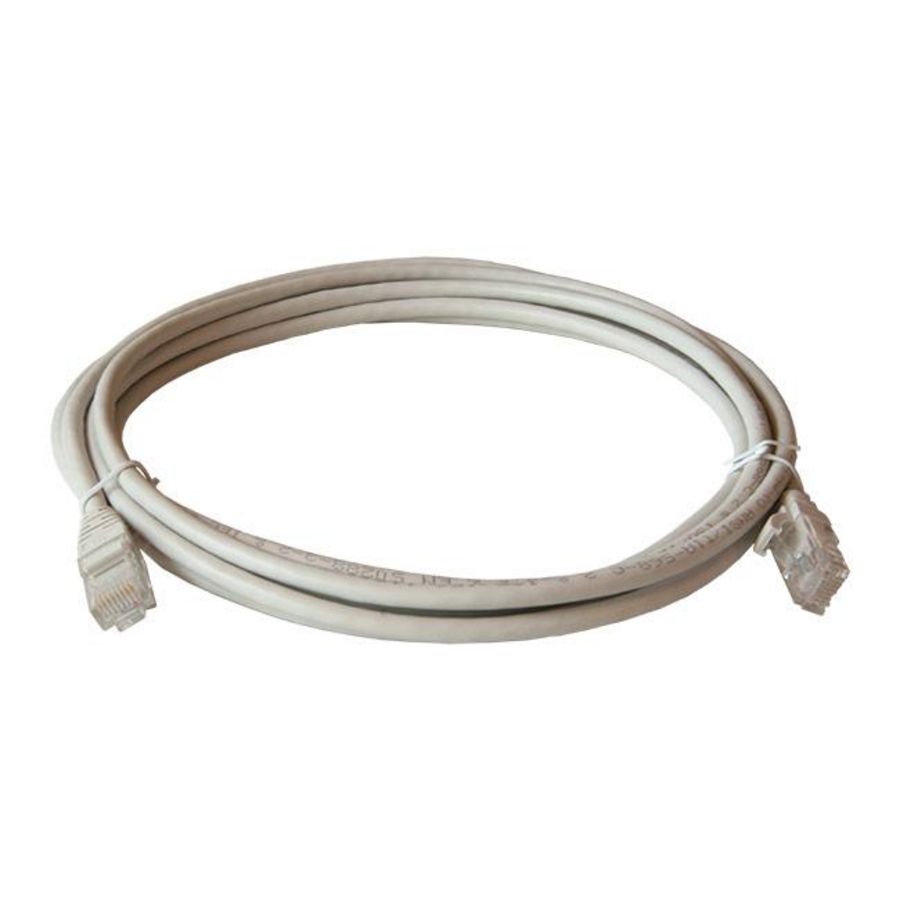 Netwerkkabel / patchkabel CAT5e UTP PVC molded grijs 3.0mtr.