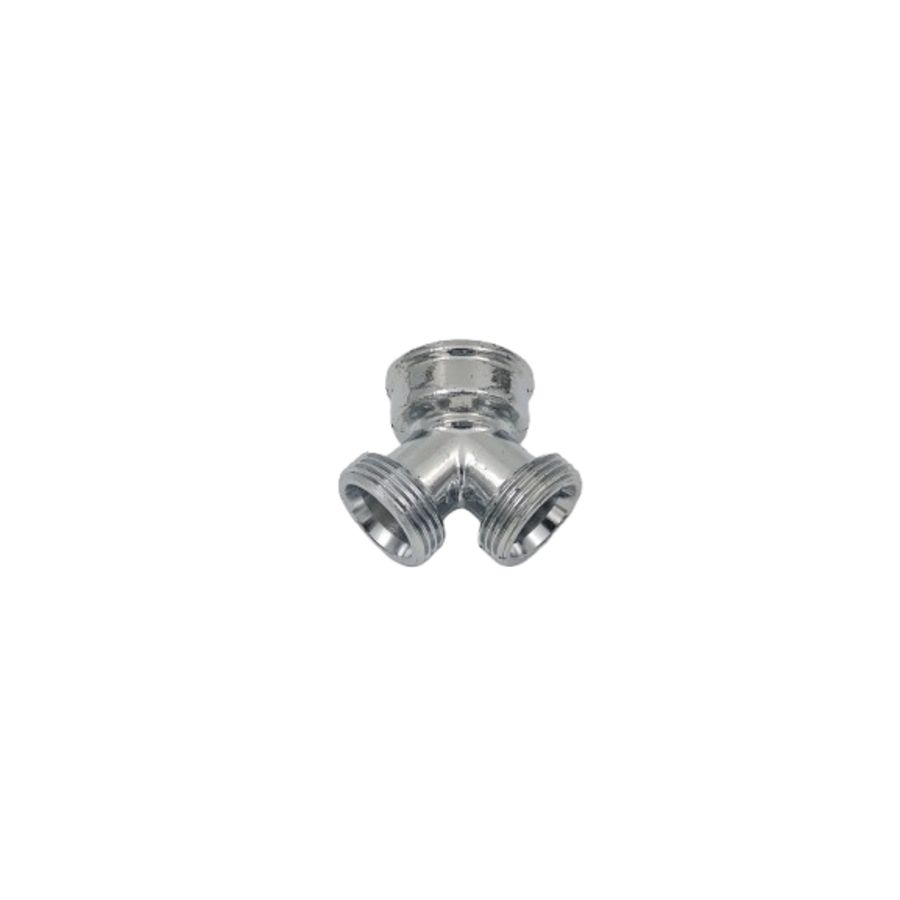 Y-stuk 3/4" bi. + 2x bt. chroom VVE=100