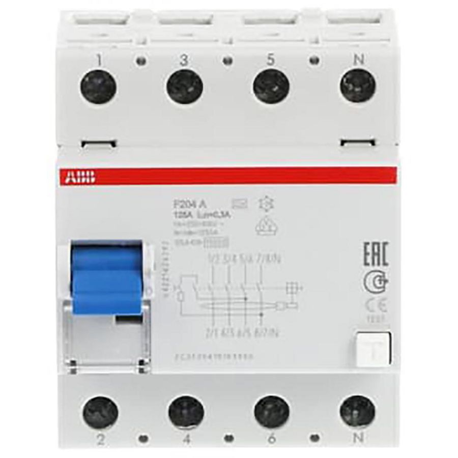 Aardlekschakelaar 4P 125A 300mA A type