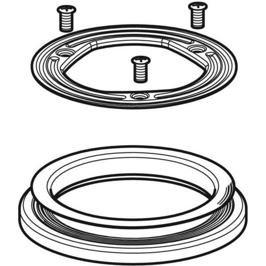 Bevestigingsflens met dichting