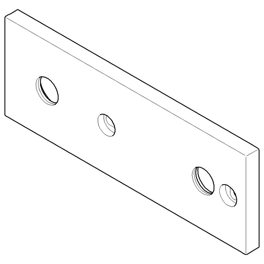 Rozet 100x55,5x8,5mm Platina gebors.