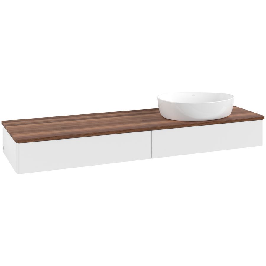 Wastafelonderkast Antao 1600x190x500mm White Matt Lacquer K16012MT