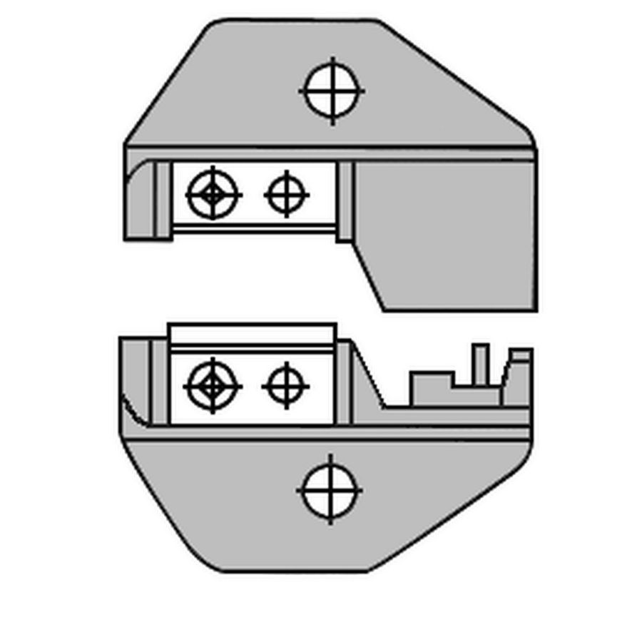 Matrijsset Modulaire stekers RJ11/RJ12 & 6P-2K/6P-4K/6P-6K