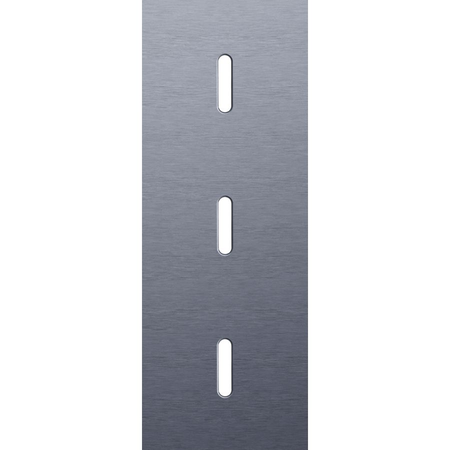 Drievoudige afdekpl. verticaal 71mm centerafstand drie enkel