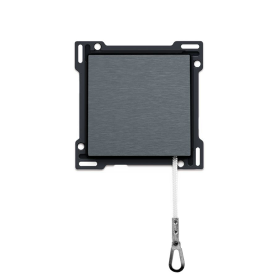 Afwerkingsset trekdrukknop blue grey coated