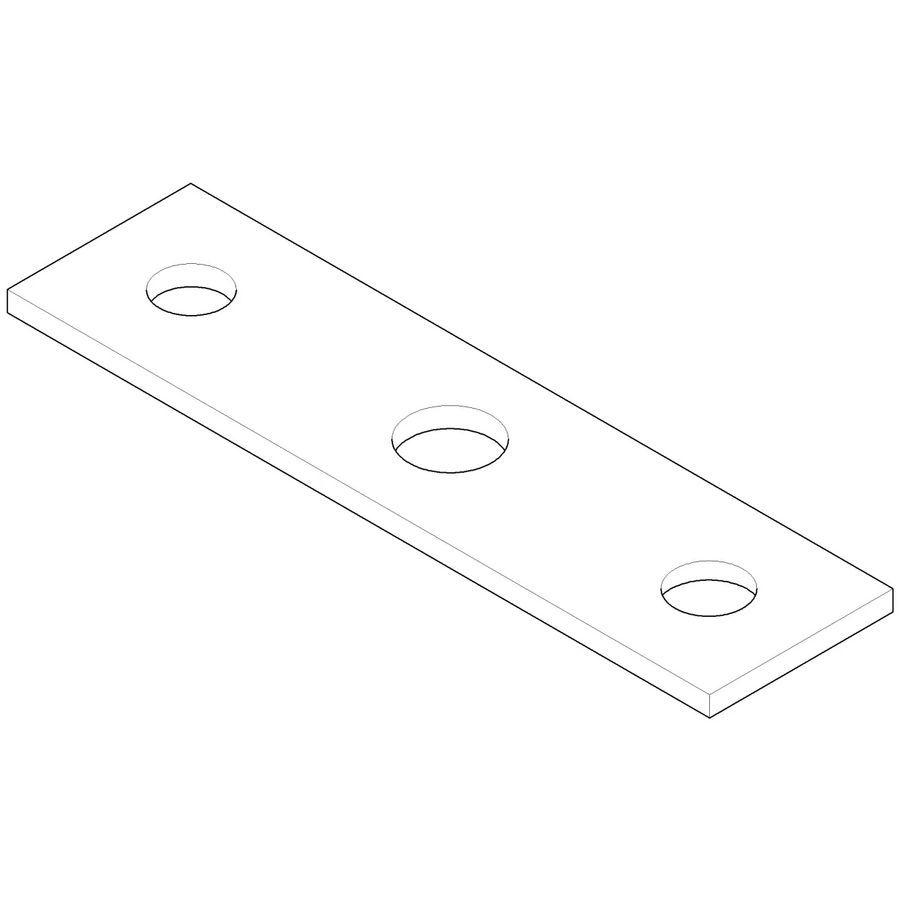 Rozet 298x77,5x8,3mm Platina gebors.