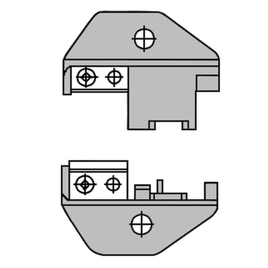Matrijsset Modulaire stekers RJ45 AMP