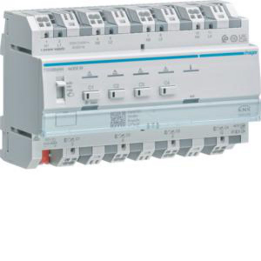 Universele zelflerende dimmer 4x 300 W KNX Secure multi-fase