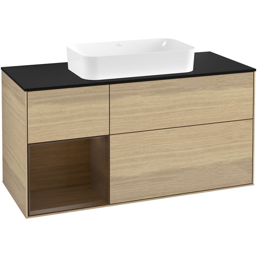 Wastafelonderkast Finion 1200x603x501mm Oak Veneer F292GNPC