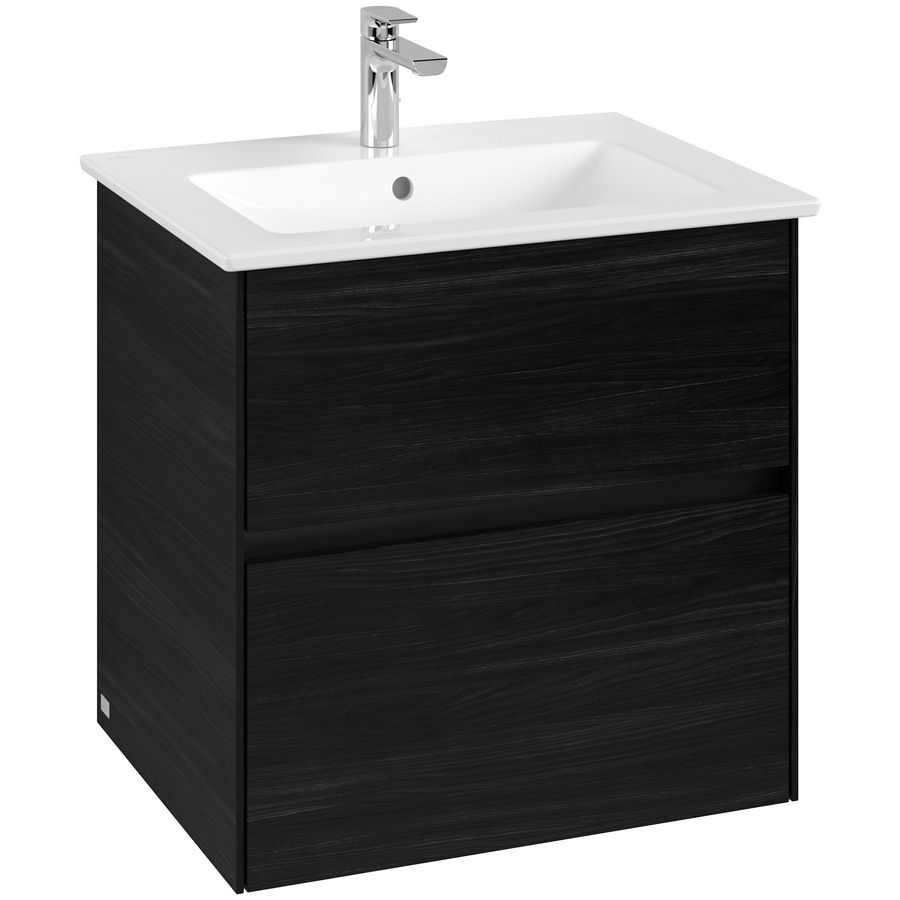 Wastafelonderkast Collaro 611x610x480mm Black Oak C14300AB