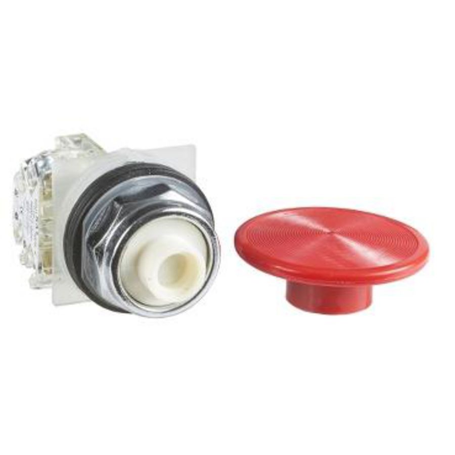 Drukknop 30mm + vuistslagkop 57mm Terugvering 1N 9001K