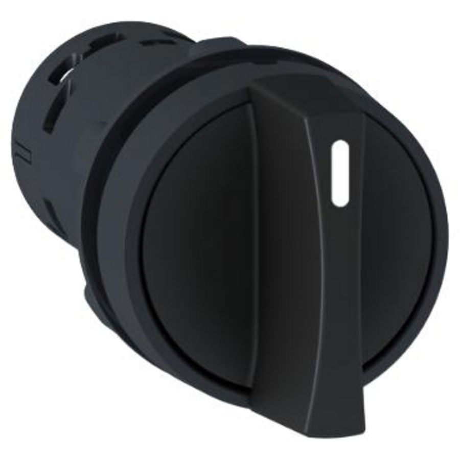 Keuzeschakelaar 22mm Hendel 2 standen 1NO Zwart XB7 VVE=10