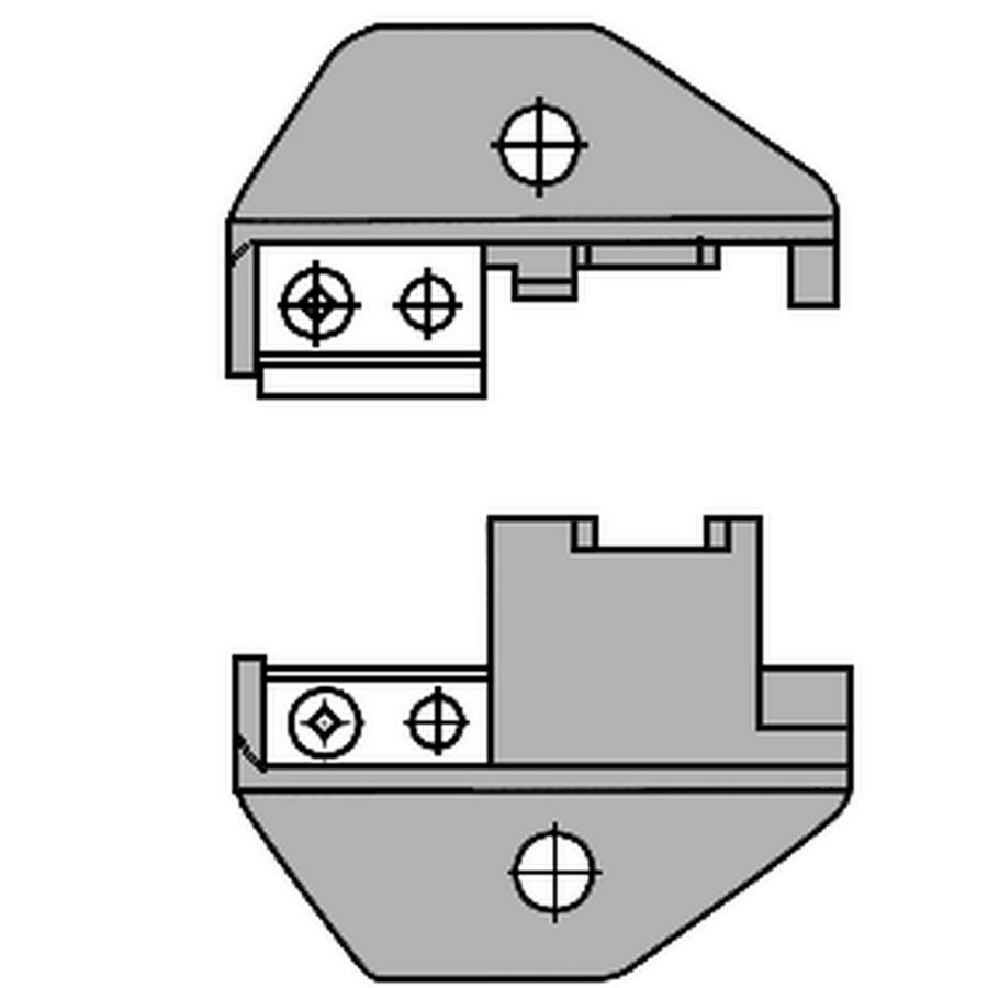 Matrijsset Modulaire stekers RJ48 10-polig