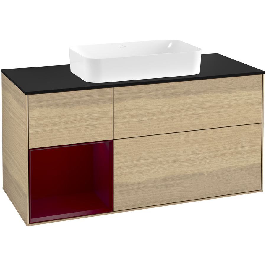 Wastafelonderkast Finion 1200x603x501mm Oak Veneer F292HBPC