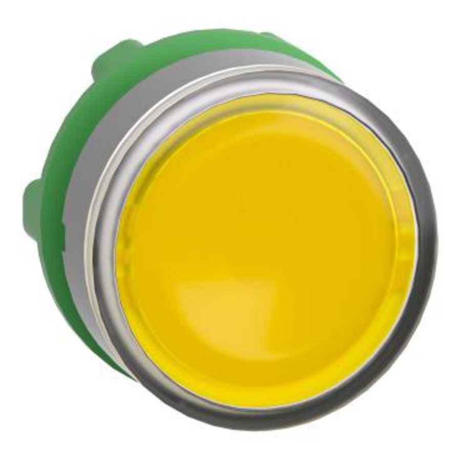 yellow flush illumiated pushbutton head integRALLED cp grey