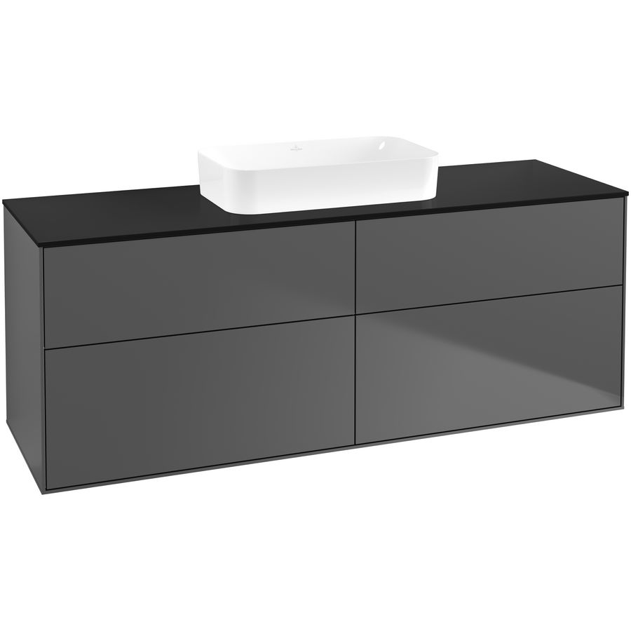 Wastafelonderkast Finion 1600x603x501mm Antr. Matt Lacquer F73200GK