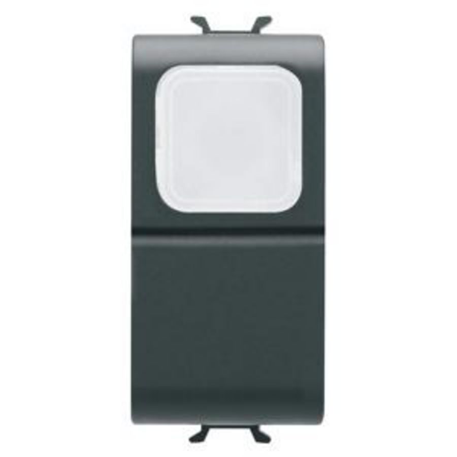 DRUKKNOP 1P 250 Vac-NO 16 A-OPAAL AFSCHERMING-1 MOD. VVE=12