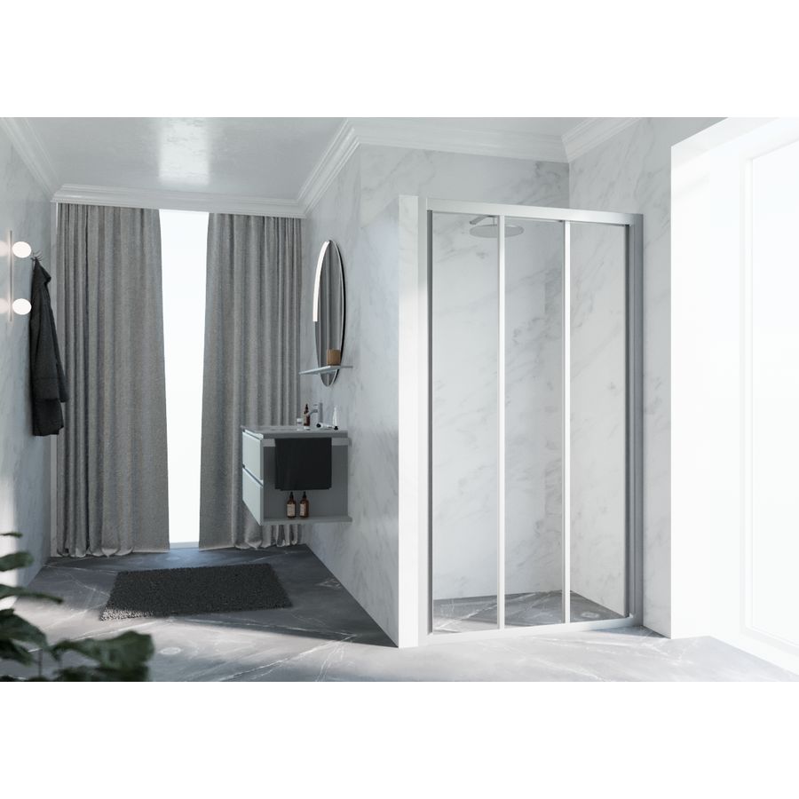 Schuifdeur LUN3P 1260-1320x1950mm matchroom helder