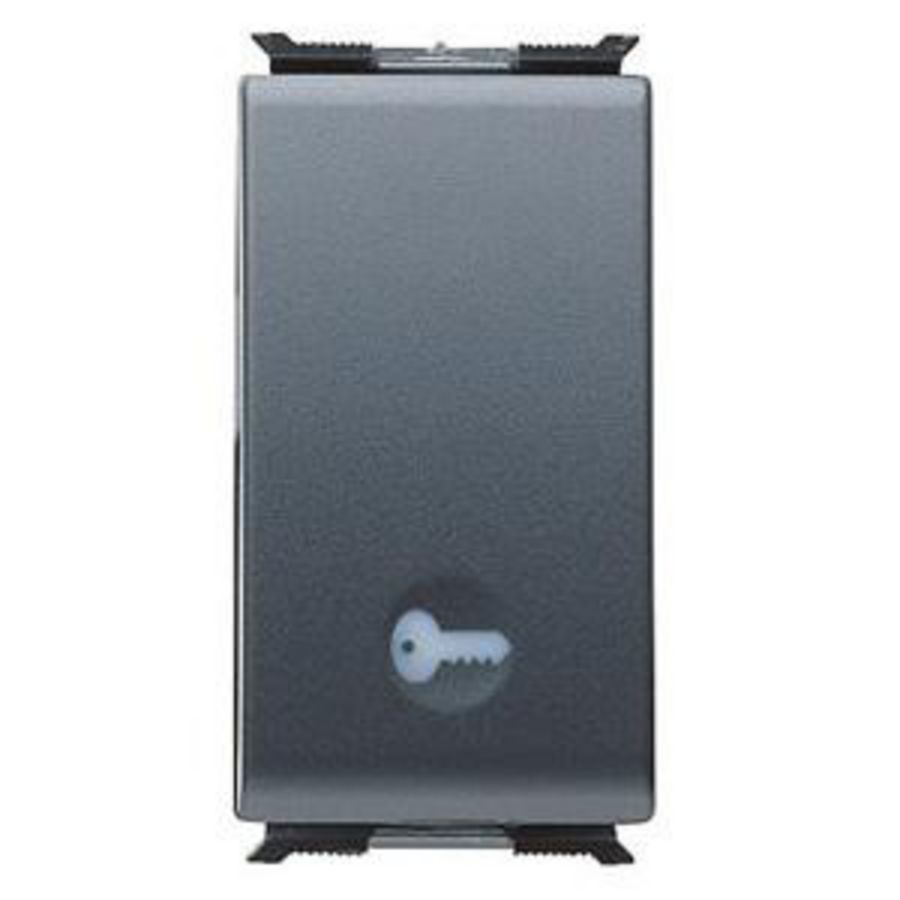 DRUKKNOP 1P 250 Vac-NO 16 A VERLICHTBAAR-SYMBOOL:.SLEUTEL-1