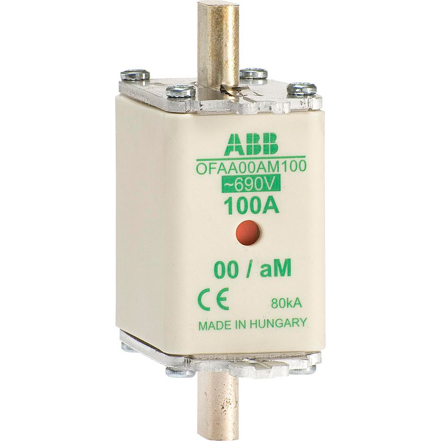 Meszekering fuseline aM=690V DIN00 In=100A VVE=3