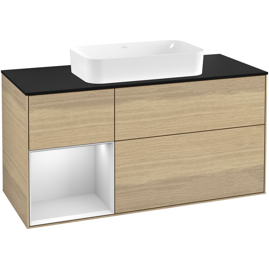 Wastafelonderkast Finion 1200x603x501mm Oak Veneer F292MTPC