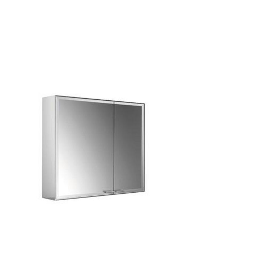 Led-spiegelkast Prestige2 opbouw 2 deuren (brede deur links) zonder Emco light system 787mm