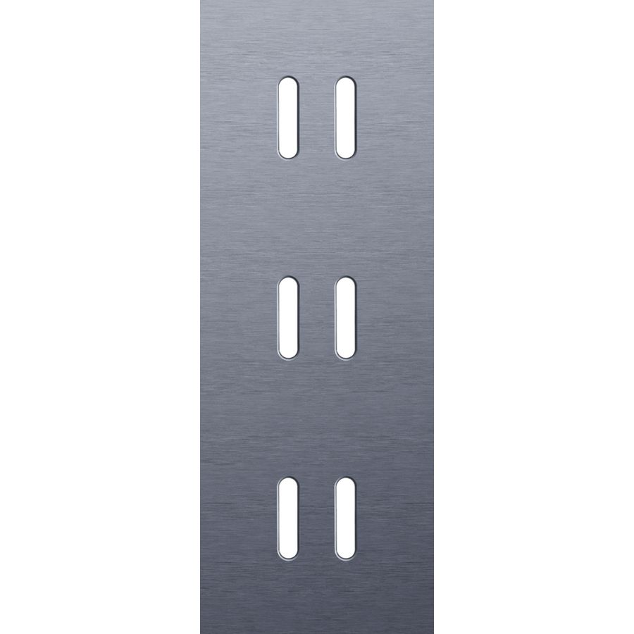 Drievoudige afdekpl. verticaal 71mm centerafstand drie tweev